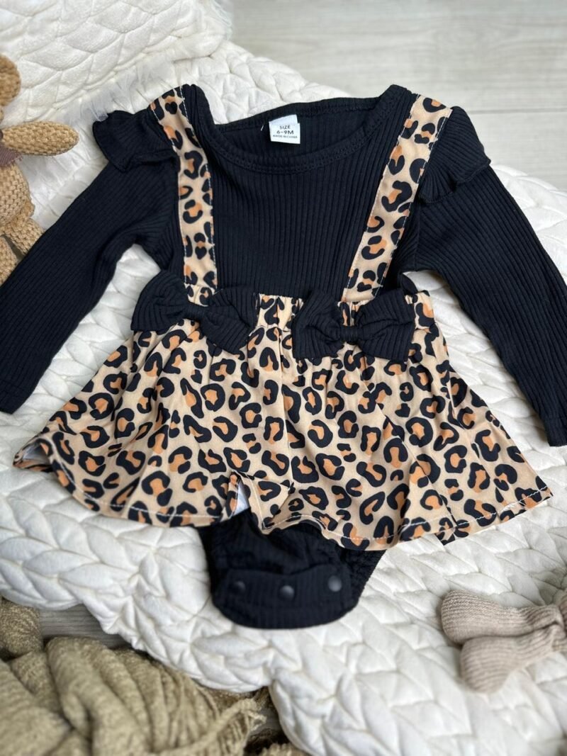 VESTIDO BODY CON ESTAMPADO LEOPARDO PARA NIÑA